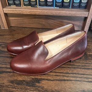 Nisolo Brown Leather Flats Classic Loafers